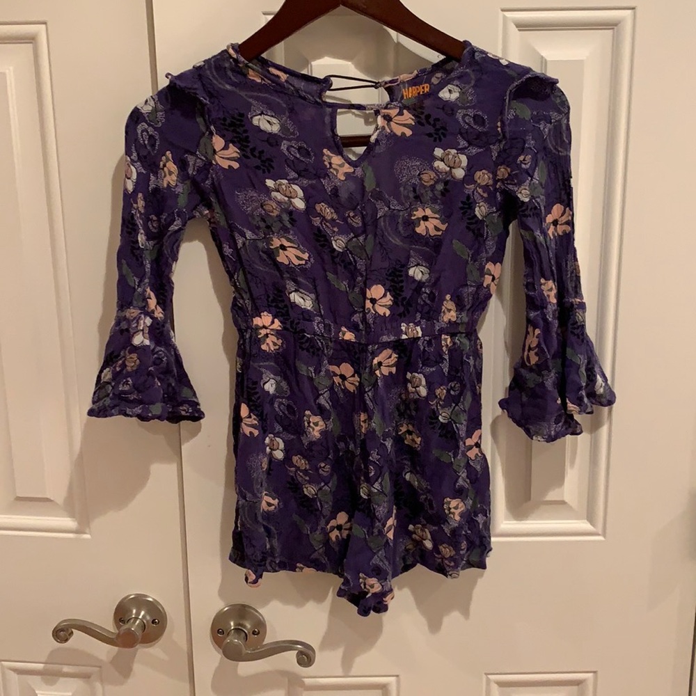 Purple blue jumpsuit, Harper Canyon, Size M (8/10)